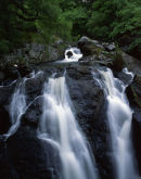 Gwynedd: Nr Dolgellau: Dolmelylllyn Estate: Rhaiadr Ddu Waterfall
