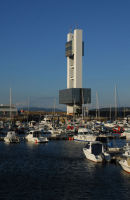 Galicia - A Coruna - Marina + Port Authority Building