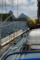 St Lucia - Approaching the Pitons