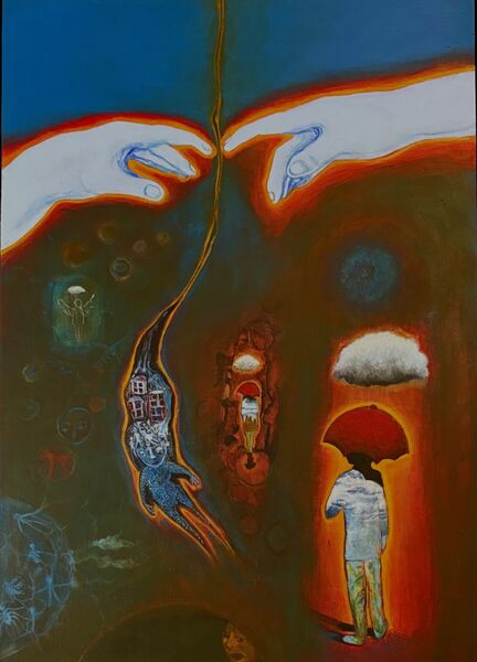 Creation. Acrylic on wood panel. A2