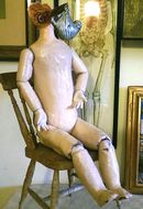 Bird on a chair Contemplating Life