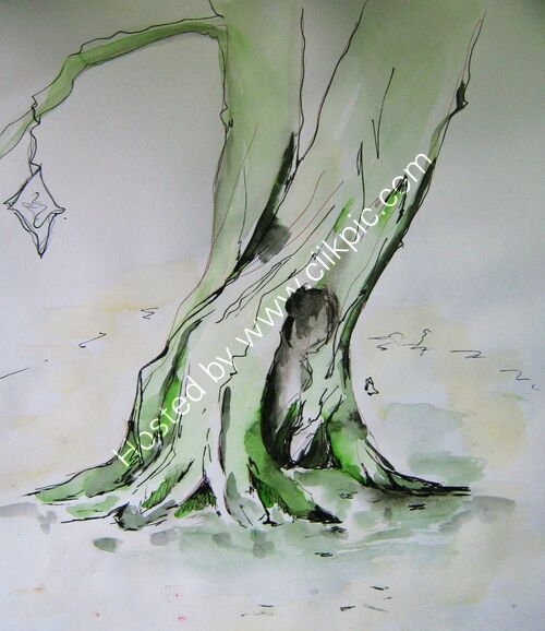 Sketching Outside Arreton Barns 17th July. 3-5pm