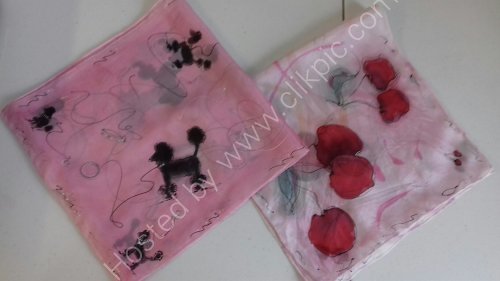 silk scarfs hand painted