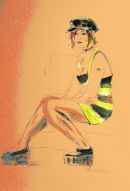 Watercolour and Digital Portrait