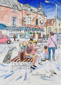 Print 'Anstruther Fish Bar'... £22