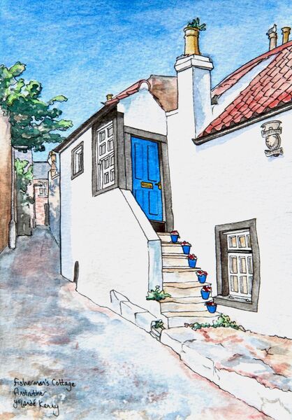 Limited Edition Signed Print 'Fishermans Cottage'... £25