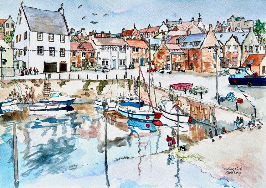 Print 'Fishing for Crabs in Crail Harbour'... £39