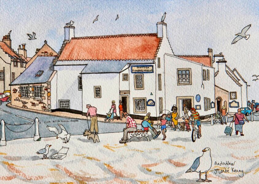 Limited Edition Signed Print 'Scottish Fisheries Museum'... £25