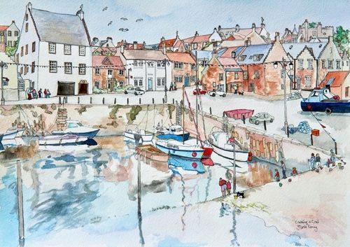 Print 'Fishing for Crabs in Crail Harbour'... £39