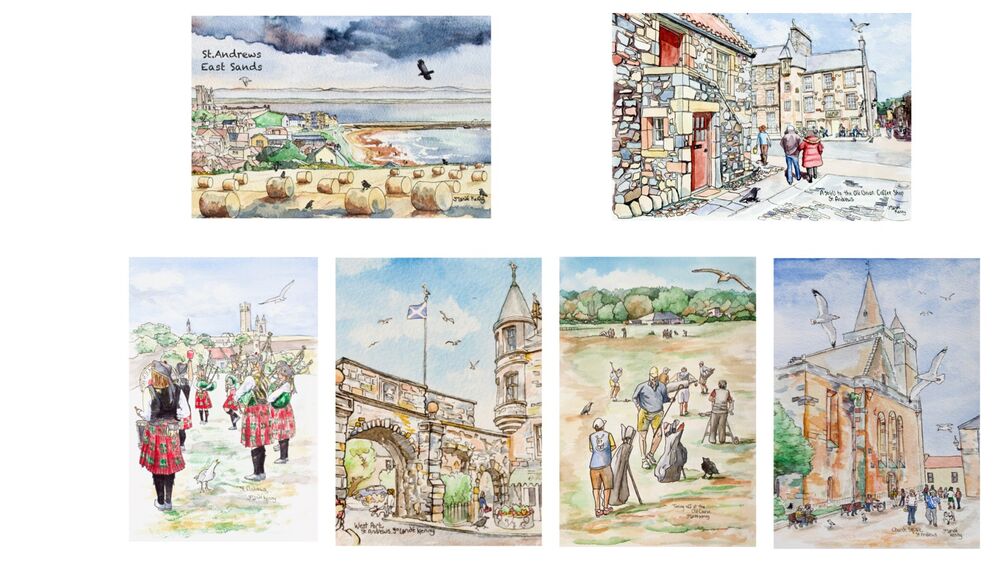 St.Andrews Card montage new pack