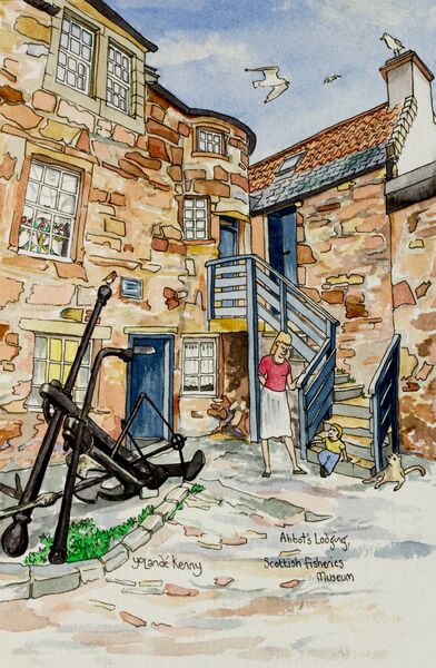 Limited Edition Signed Print 'Abbot's Lodge, Scottish Fisheries Museum'.. £25
