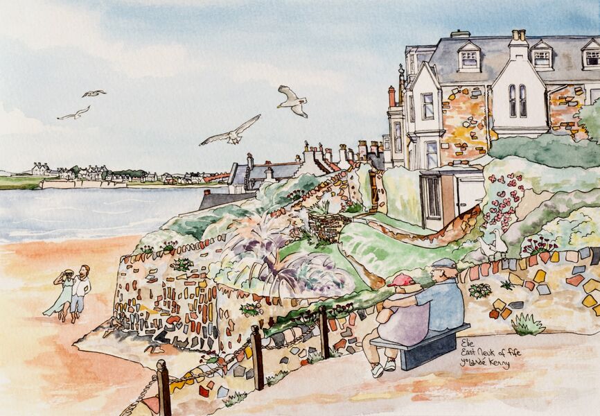 Print 'Couples at Elie Beach'... £35