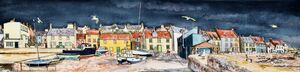 Framed Original Watercolour 'St.Monans before the Storm' Sold