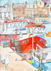 'Greta’s Girl (Creel Boats at Anstruther Harbour)'... Sold