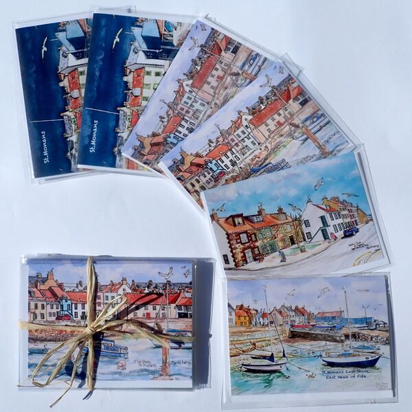 Set of 6 St.Monans Greeting Cards.. £12