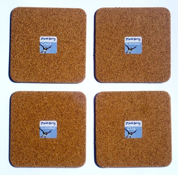 NEW DESIGN Gift boxed set of 4 Coasters backs7