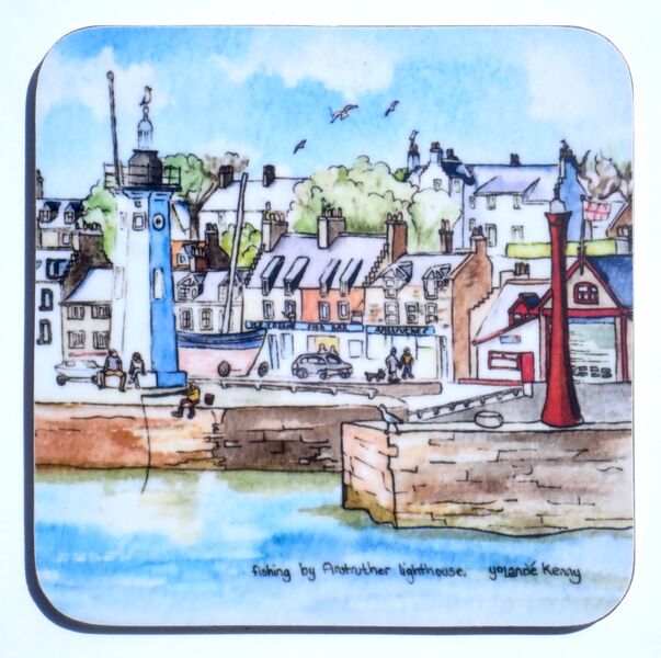 NEW DESIGN Gift boxed set of 4 Coasters Anstruther3