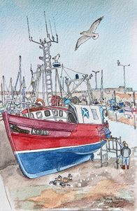 Print 'Painting Shalimar at Anstruther'... £25