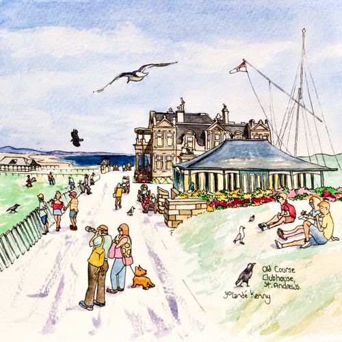 Print 'Old Course Clubhouse'... £19