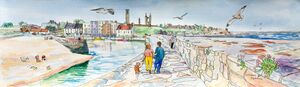 Framed Original Watercolour 'St.Andrews Harbour'