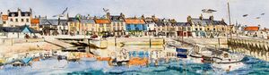 Framed Original Watercolour 'Anstruther Seafront'... Sold