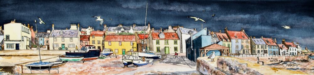 Limited Edition Signed Print 'St.Monans before the Storm'... £125