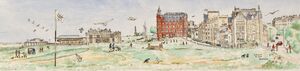 Original Watercolour 'St Andrews Old Course'