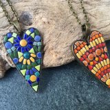 Ceramoic heart pendants