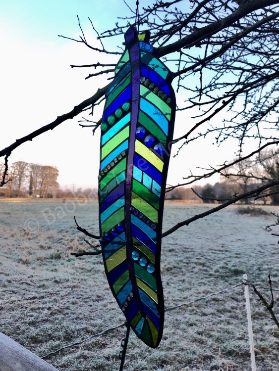 Hanging feather