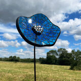 Blue poppy blue poppy mosaic garden stake