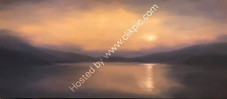 Ghrian (sun). Oil on canvas. 125cm x 55cm. Available from the Perthshire Gallery.