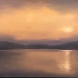 Ghrian (sun). Oil on canvas. 125cm x 55cm. Available from the Perthshire Gallery.