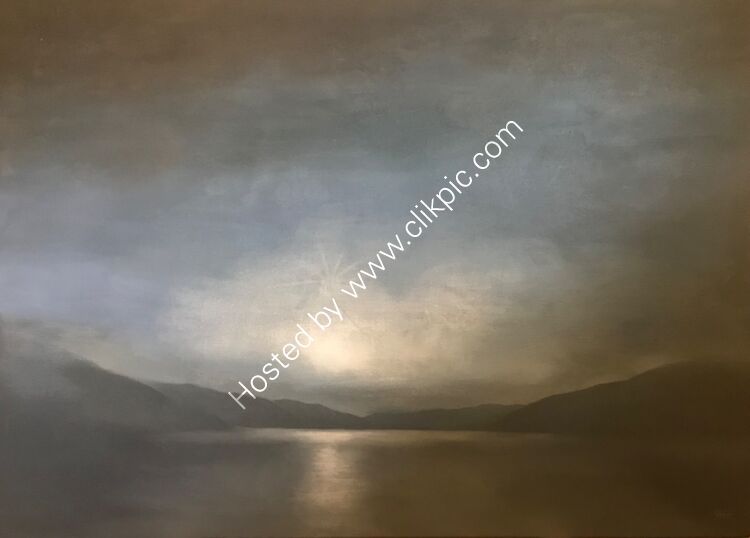 Peaceful journey. Oil on canvas. 90cm x 65cm.  Available from Aberfeldy Gallery.