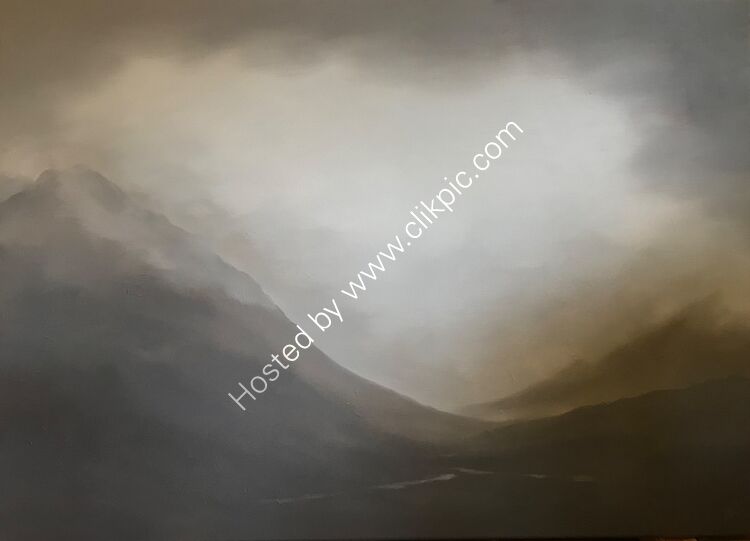 Inner landscape.  Oil on canvas.  90cm x 65cm.  Available from Aberfeldy Gallery.