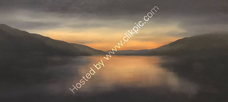Quiet hope.  Oil on canvas.  85cm x 40cm.  Available from the Perthshire Gallery.