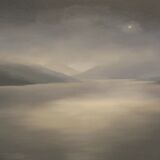 Angel light, Loch Tay. Oil on canvas. 122cm x 51cm.