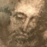 Jesu. (Inspired by a stained glass window in Tibbermore Church). Oil on panel. 42cm x 59cm. Available from Frames Gallery, Perth.