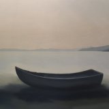 Boat at Boddin Point.  Oil on canvas.  80cm x 60cm.  SOLD