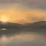 Is silence golden? Oil on canvas. 85cm x 40cm. Available from Aberfeldy Gallery.