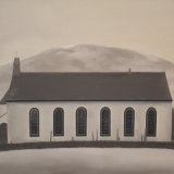 Church at Amulree.  Oil on canvas.  122cm x 91.5cm.  COLLECTION, THE ARTIST.