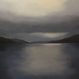 Evening light, Loch Earn. Oil on canvas. 80cm x 55cm.