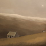 Last snow, Glen Quaich. Oil on canvas, 122cm x 91.5cm. SOLD