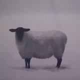 First snowfall. Oil on canvas. SOLD.