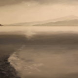 Silver shore, Loch Rannoch. Oil on canvas. 122cm x 91.5cm.