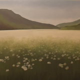 Sea of Daisies, The Sma' Glen. Oil on canvas. 122cm x 91.5cm. SOLD.