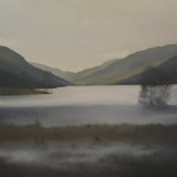 Snow-melt, Loch Voil. Oil on canvas. 122cm x 91.5cm. SOLD