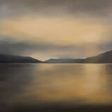 White gold, Loch Earn. Oil on canvas. 80cm x 55cm. Available from Sproson Gallery, St Andrews.