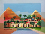 The Pyramids from Mena Lodge
