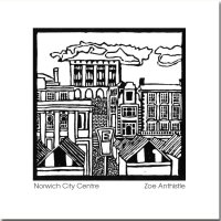 Greeting Card - 'Norwich City Centre'
